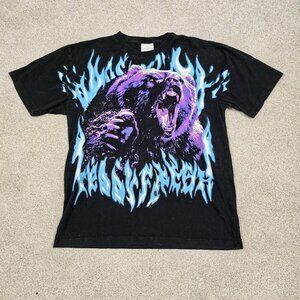 Teddy Fresh Inferno Bear Large Print Oversized Grizzly Bear Size L-XL